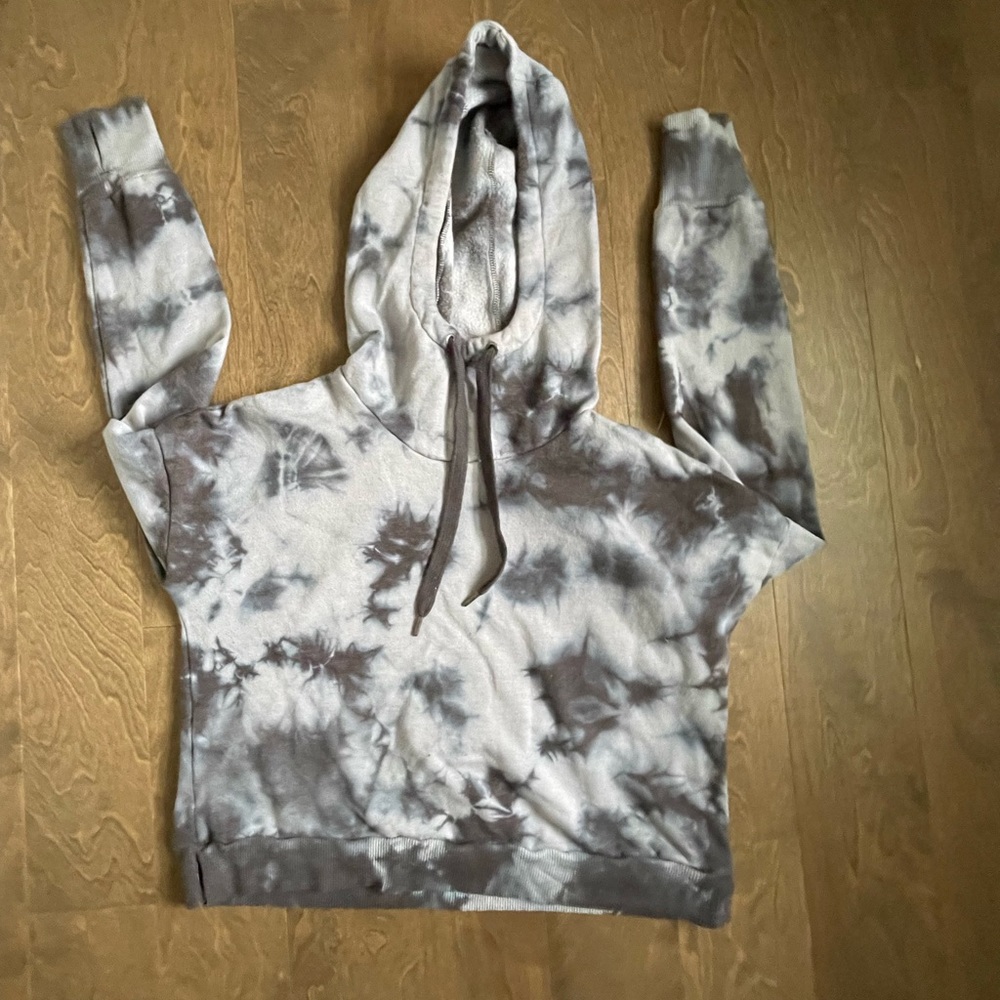 Blue Tye Die Yoga Hoodie